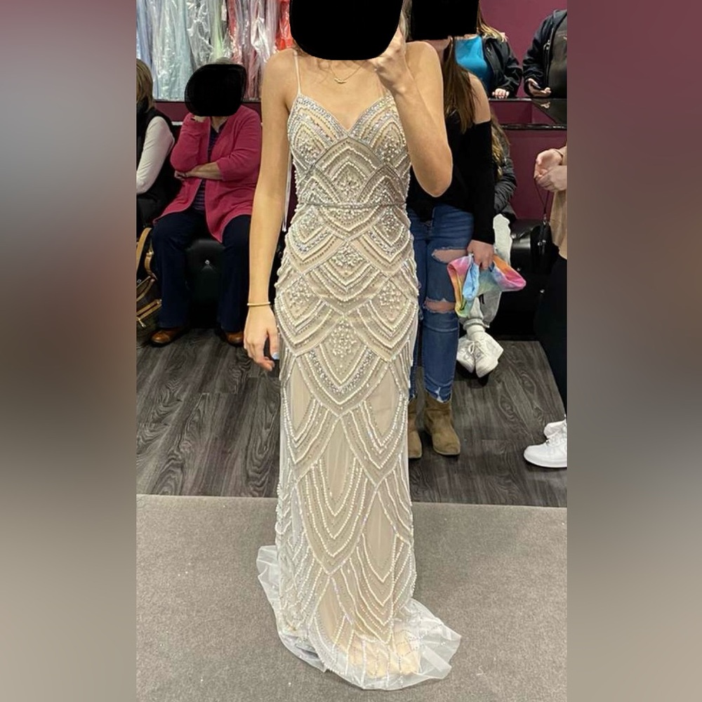 Elegant Beaded Evening Gown